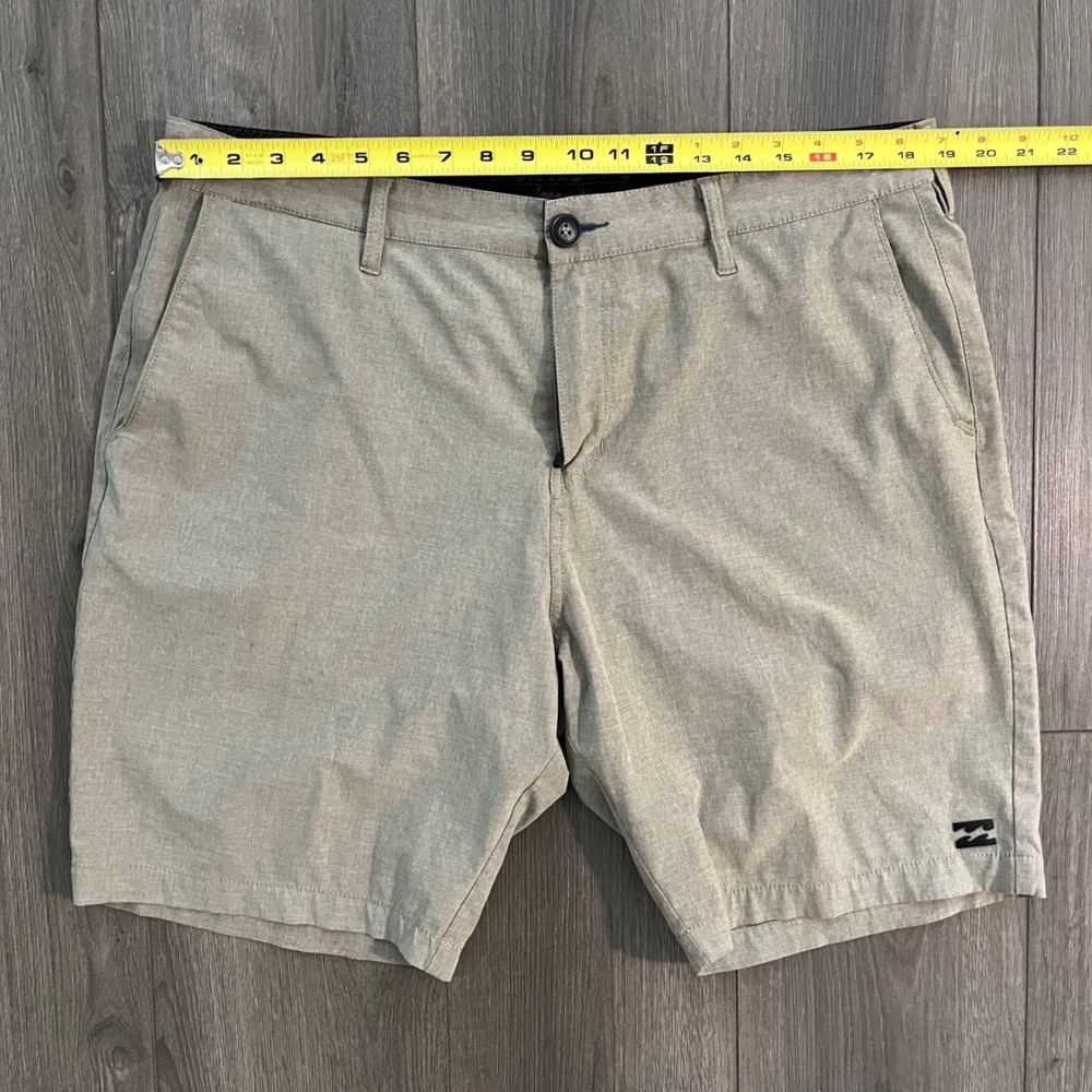 Billabong Crossfire Submersibles Hybrid Shorts Mens 36 Khaki Tan Stretch Chino - Picture 4 of 9